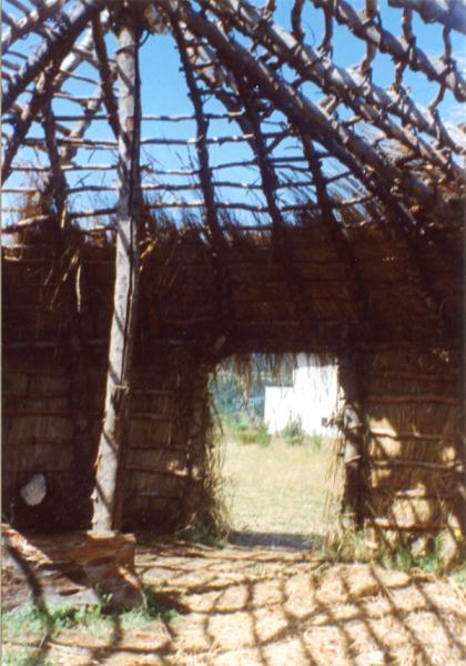 Vista interior de la ruka Vista interior de la ruka