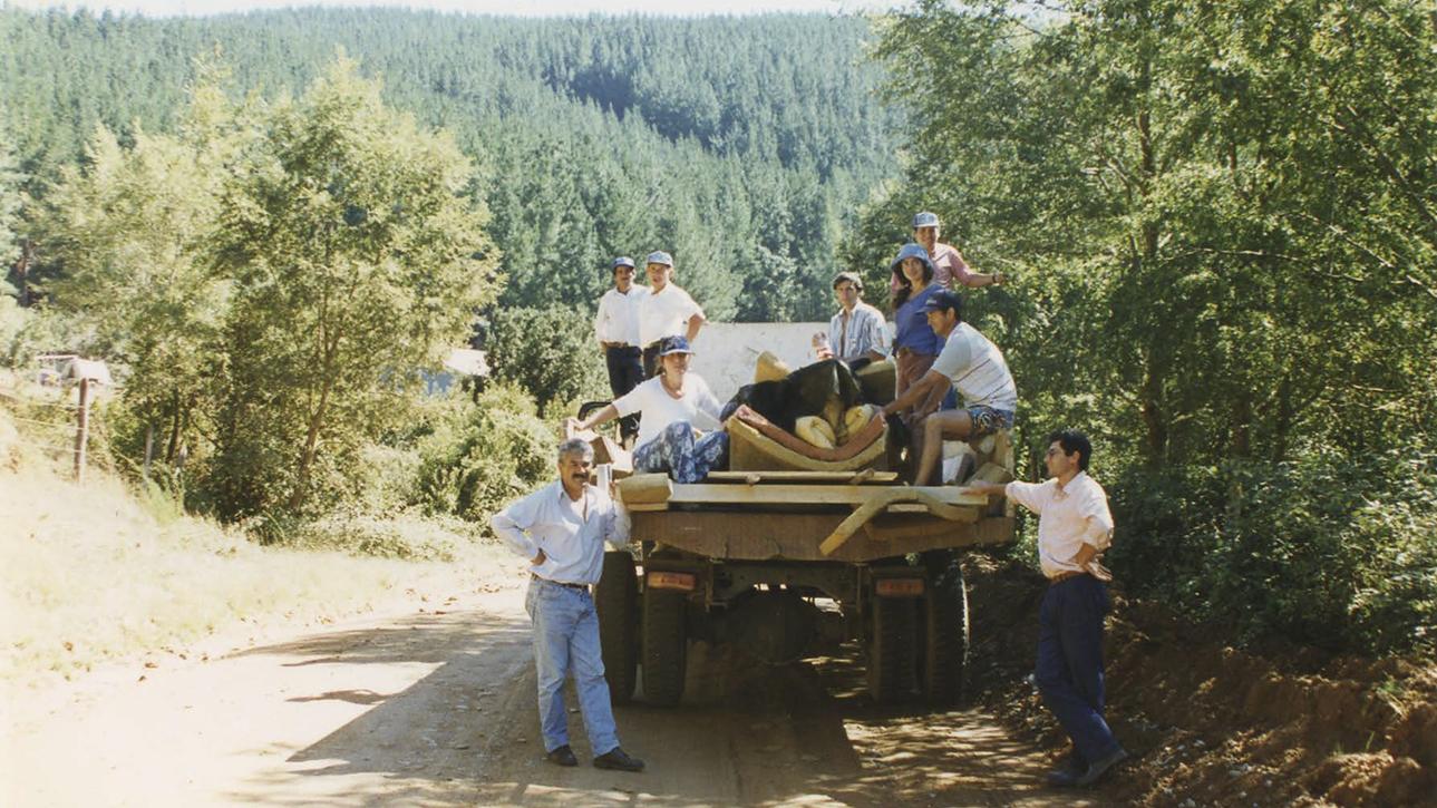 Equipo a cargo del traslado del wampo